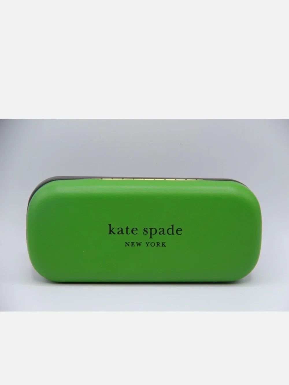 kate spade Green Black White Interior Hard Shell Glasses Case